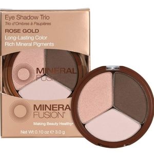 Mineral Fusion eye shadow trio ( rose gold )